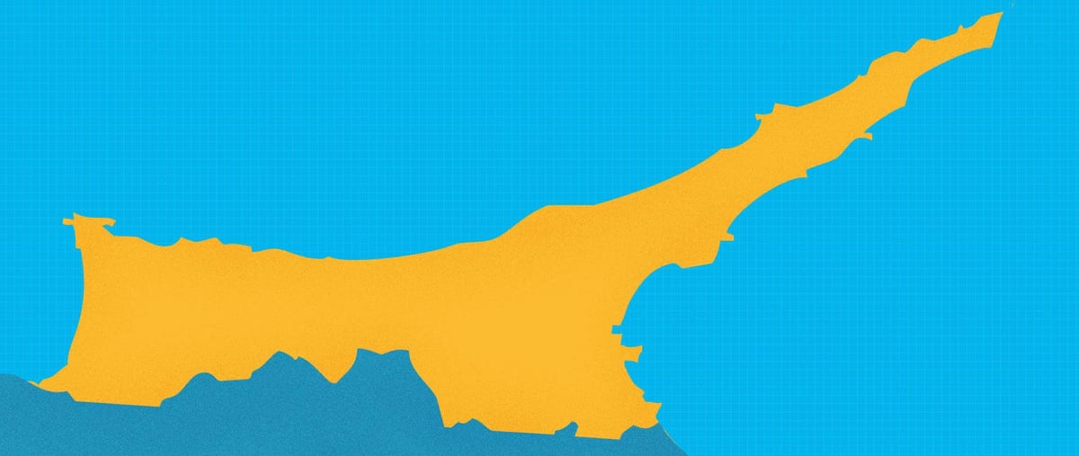 خريطة لشمال قبرص المنتجعات