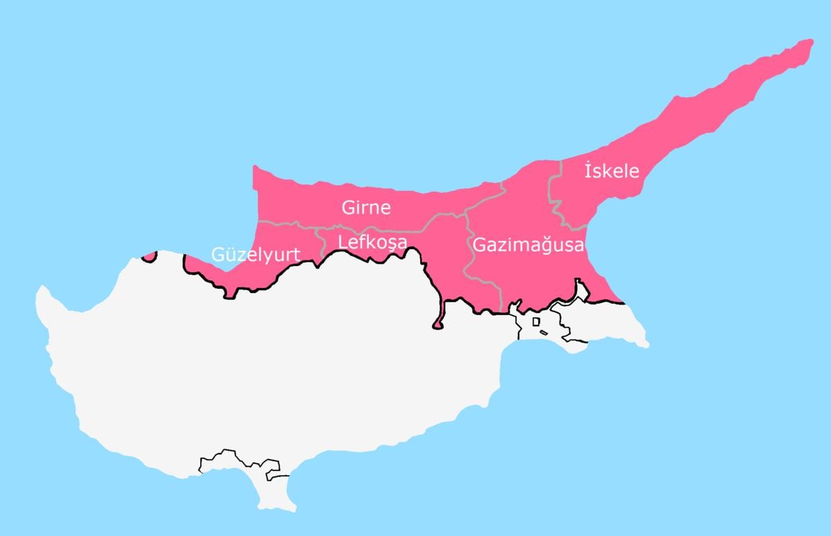 خريطة تقسيم قبرص