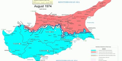 خريطة تقسيم قبرص