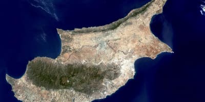قبرص خريطة الأقمار الصناعية