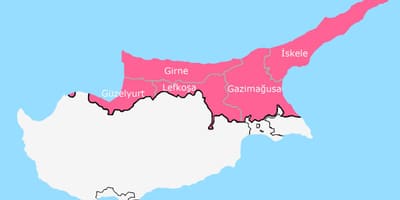 خريطة تقسيم قبرص