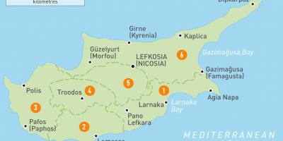 خريطة قبرص البلد
