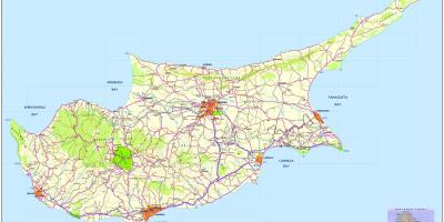 خريطة قبرص