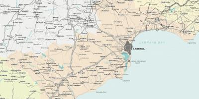 خريطة لارنكا قبرص